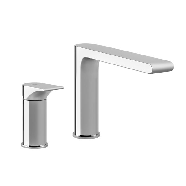 Gessi Emporio Via Solferino 2-hole single-lever bath mixer, intrinsically safe bath spout, 49047031