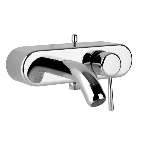 Gessi Goccia surface-mounted bath mixer with automatic bath/shower diverter, 33613