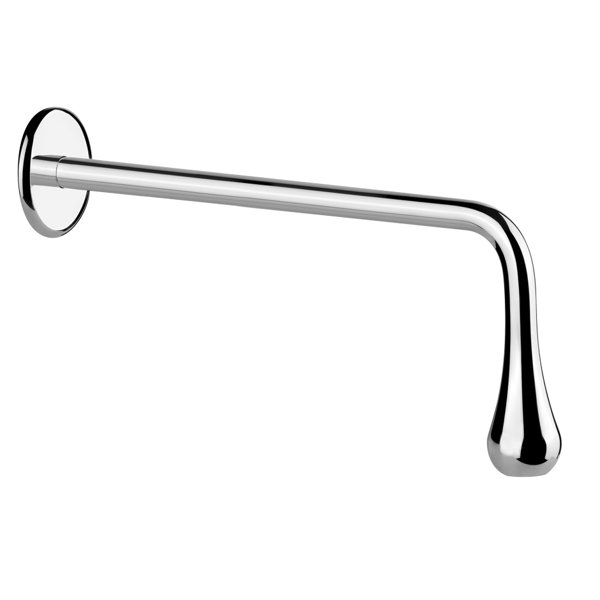 Gessi Goccia WT wall-mounted spout with 1/2 connection for separate single-lever mixer or sensor, projection 250 mm, 33719