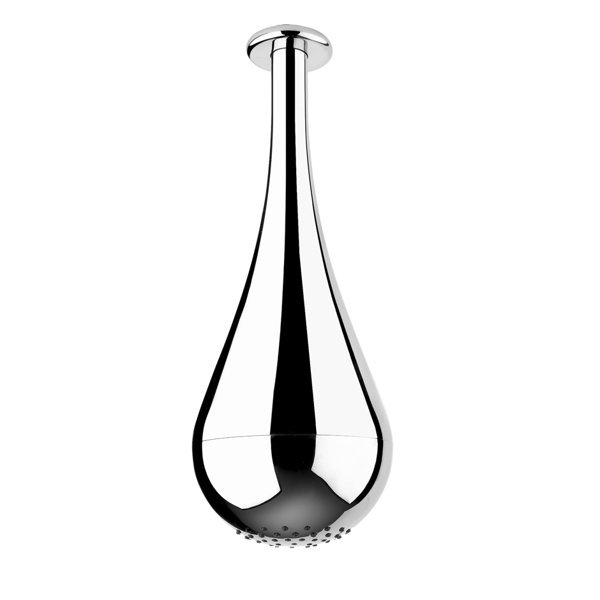 Gessi Goccia anti-limestone overhead shower, length 387 mm, 1/2 connection, 33751