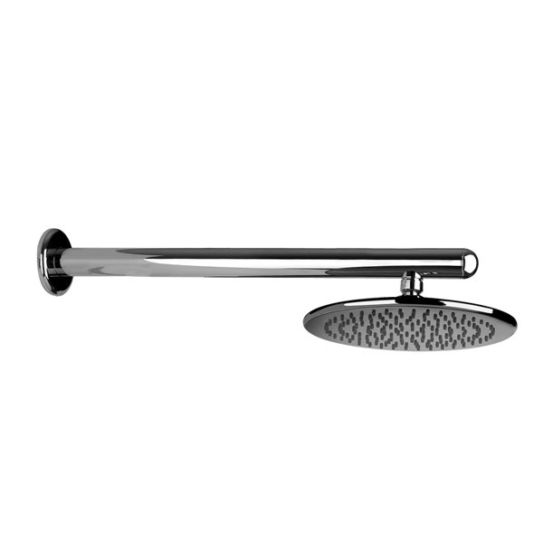 Gessi Goccia anti-limestone overhead shower D216 mm, with joint and wall bracket, 1/2 connection, 33755