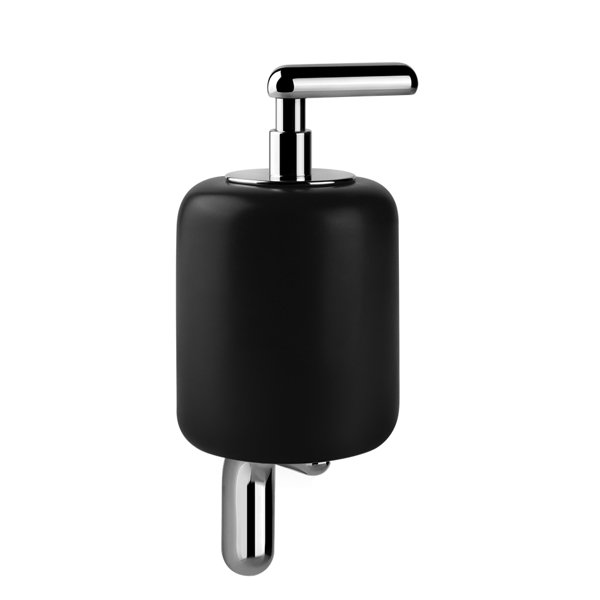 Gessi Goccia soap dispenser for wall mounting in GRES black, 38014