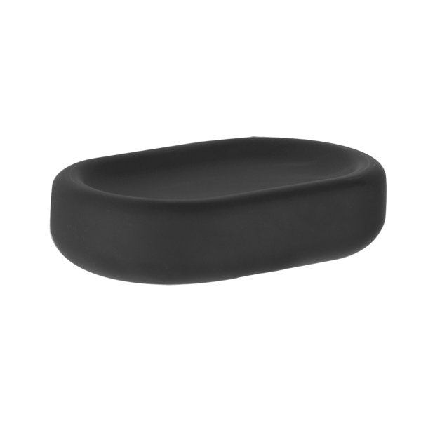 Gessi Goccia soap holder stand version, dish in GRES black, 38026