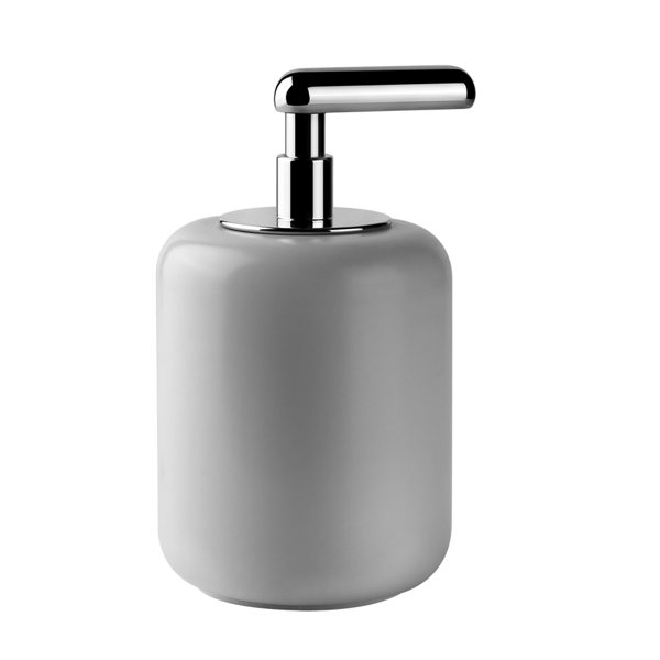 Gessi Goccia soap dispenser standing version, in GRES white, 38037