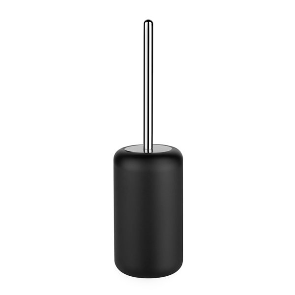 Gessi Goccia toilet brush set stand version, container in GRES black, 38044