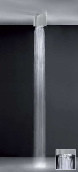 Gessi Segni, overhead shower Tondo version 270 mm for ceiling mounting, 33031238