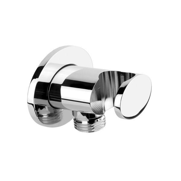 Gessi Oval wall connection elbow 1/2, 1/2 rosette, oval 70x50, 23161