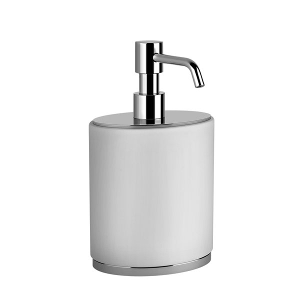 Gessi Ovale, soap dispenser stand version, white, 25339