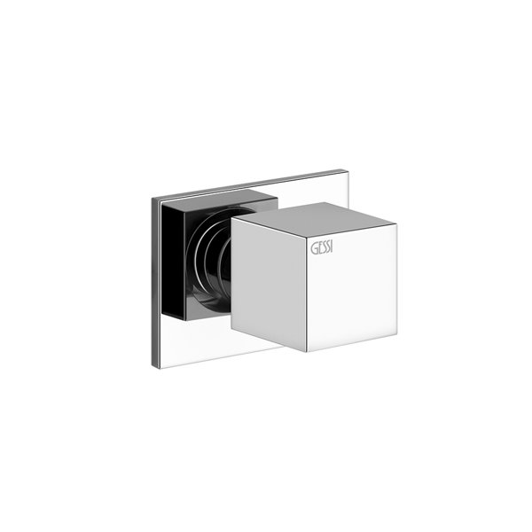 Gessi Rettangolo ready-mounted set for UP shut-off valve 1/2, 20166