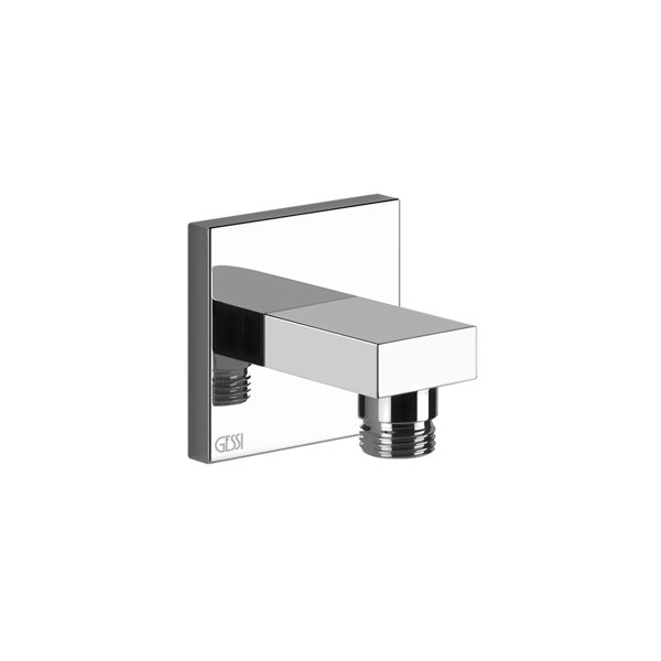 Gessi Rettangolo wall connection elbow 1/2, intrinsically safe, 20169