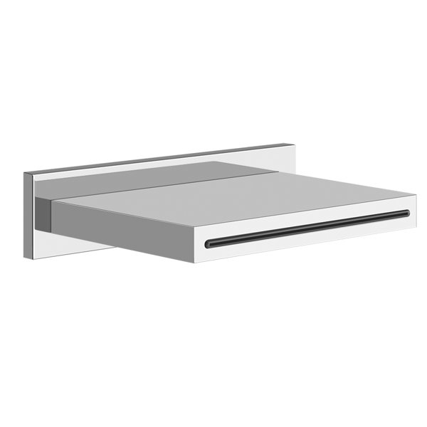 Gessi Rettangolo waterfall inlet 1/2 closed, for wall mounting, with separate operation, 20293