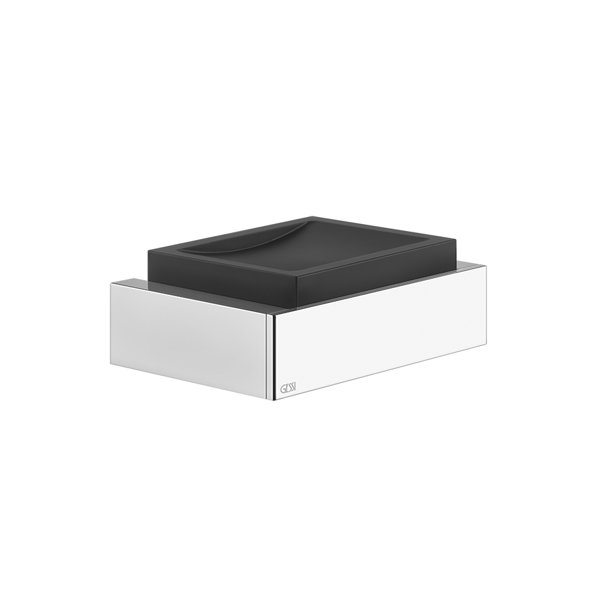 Gessi Rettangolo accessories wall mounted soap holder, dish black, 20802