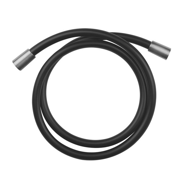 Gessi shower hose Darkflex 1500 mm with conical nut 1/2 hose always black, connecting pieces made of...