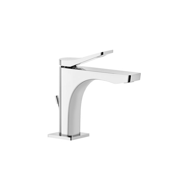 Gessi Rilievo, single-lever basin mixer S version (D32 mm), with 1 1/4 waste, 126 mm projection, 59001