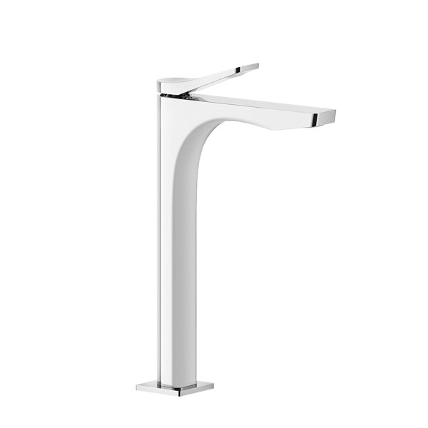 Gessi Rilievo, single-lever basin mixer S-version (D32 mm) height 250 mm, without pop-up waste, proj...