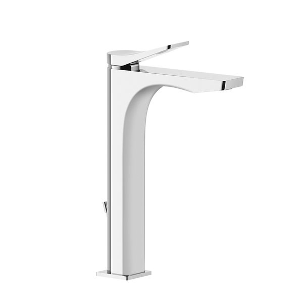 Gessi Rilievo, single-lever basin mixer XL version (D42 mm) height 250 mm, with pop-up waste, 159 mm projection, 59009