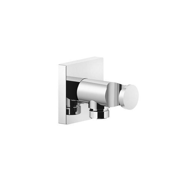 Gessi Rilievo, wall connection elbow 1/2 and holder for hand shower, intrinsically safe, 59161