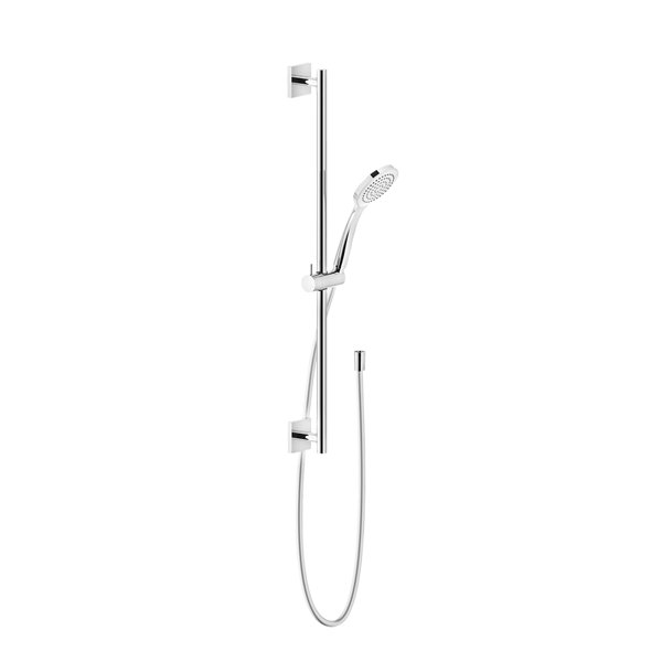 Gessi Rilievo, shower bar set 800 mm, with 1-jet anti-limestone hand shower and shower hose 1.50 m, ...