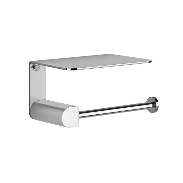 Gessi Rilievo, toilet roll holder with lid, wall mounted, 59449