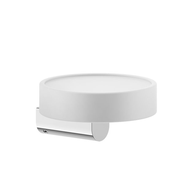 Gessi Rilievo, soap dish white matt for wall mounting, 59501