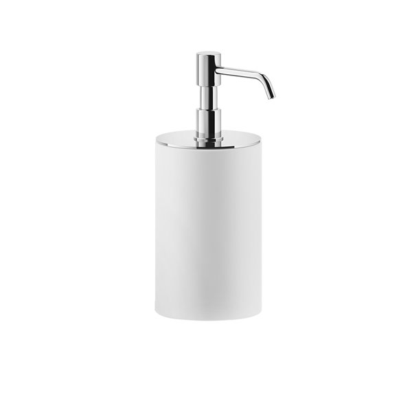 Gessi Rilievo, soap dispenser stand version, tumbler white matt, 59537