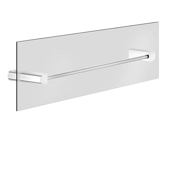 Gessi Rilievo, towel rail 450 mm, mounting on glass wall, 59564