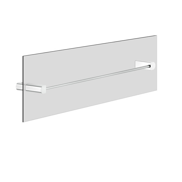 Gessi Rilievo, towel rail 600 mm, mounting on glass wall, 59566