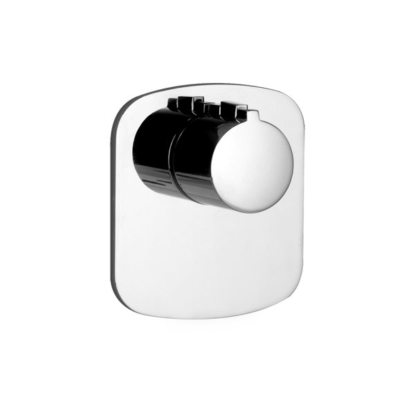 Gessi Anello, ready-mounted set for 3/4 high performance concealed thermostat, 43256