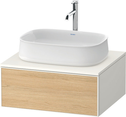 Duravit Zencha console washbasin base, 650x550x281mm, 1 cutout center, ZE48200