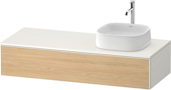 Duravit Zencha console washbasin base, 1300x550mm,1 drawer, 1 cutout right, ZE4812R