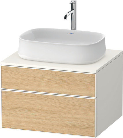 Duravit Zencha console washbasin base, 650x550x442mm, 1 cutout center, ZE48200