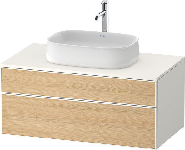 Duravit Zencha console washbasin base, 1000x550x442mm, 1 cutout center, ZE4821