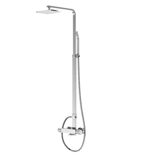 Steinberg Series 120 shower system, hand shower, shower head angular, with burn protection, 12027201