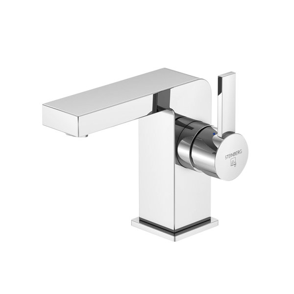 Steinberg 120 series basin mixer, without pop-up waste, 100mm projection, 1201010