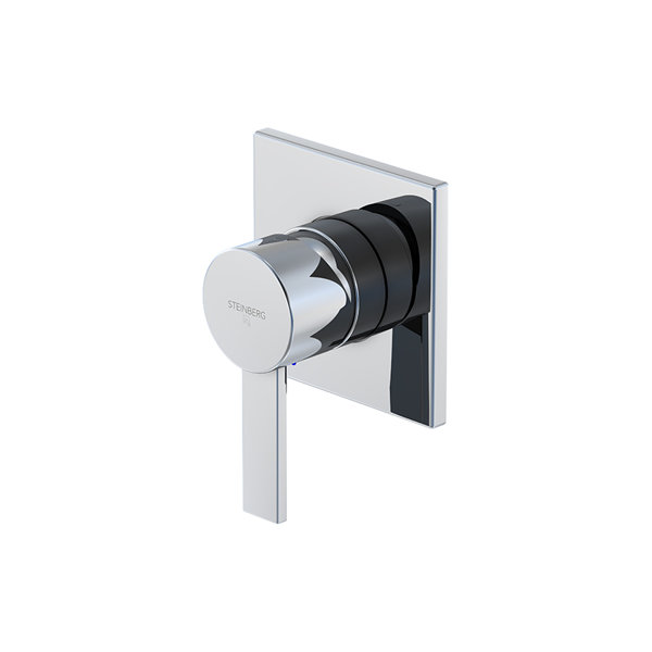 Steinberg 120 Series shower mixer tap, flush-mounted, ready to install, chrome-plated