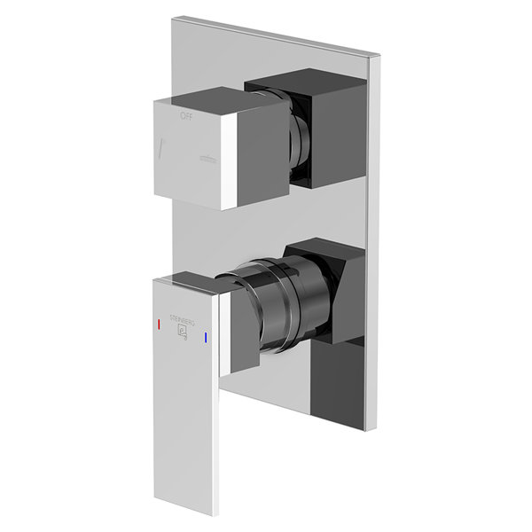 Steinberg 160 series shower / bath mixer, ready-mounted set, concealed, 2 consumers, drain / overflow fitting, 1602222