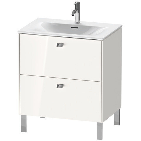 Duravit Brioso washbasin pedestal vertical 72.0 x 47.9 cm, 2 drawers, top drawer incl. siphon cut-ou...