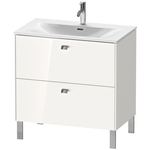 Duravit Brioso vanity unit vertical 82.0 x 47.9 cm, 2 drawers, top drawer incl. siphon cut-out and a...