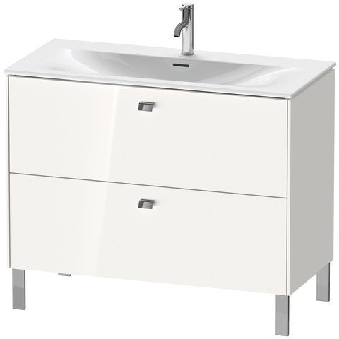 Duravit Brioso washbasin pedestal vertical 102.0 x 47.9 cm, 2 drawers, incl. siphon cut-out and apro...