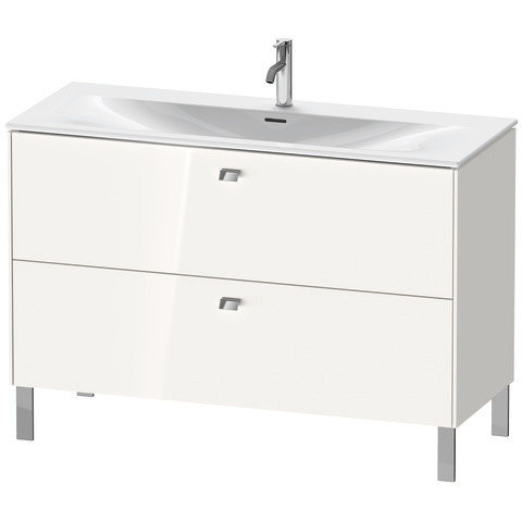 Duravit Brioso vanity unit vertical 122.0 x 47.9 cm, 2 drawers, incl. siphon cut-out and apron, for ...