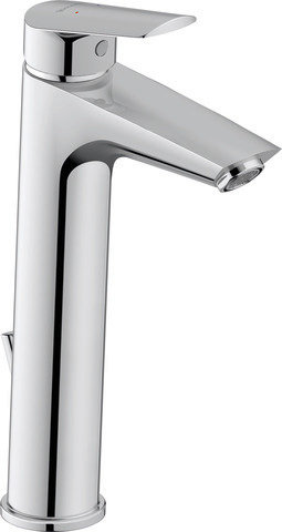 Duravit No.1 L washbasin mixer, with drain set, 129mm projection, N110300010