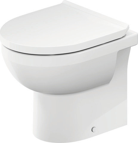 Duravit DuraStyle Basic free-standing WC Duravit Rimless®, horizontal outlet, for variable water supply