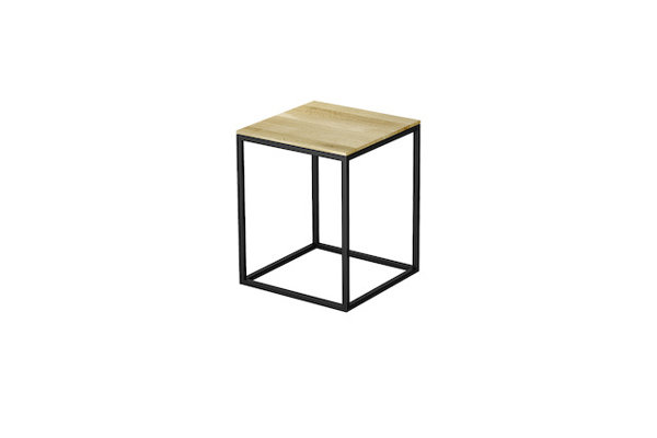 Bette stool Q020, 35x35cm, real wood top oak mocca