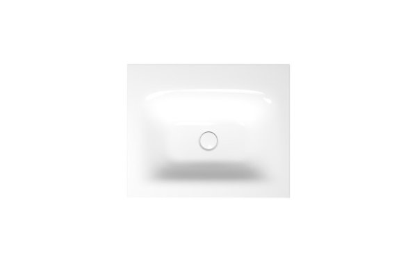 Bette Lux wall-mounted washbasin without tap hole, A166 600 x 495 mm