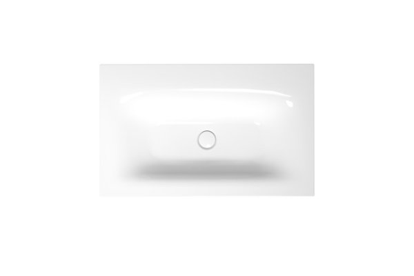 Bette Lux wall-mounted washbasin without tap hole, A167 800 x 495 mm