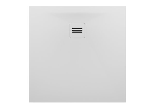 RIHO Velvet Sole rectangular shower tray, white matt, drain 90mm, ultra-flat, installation on and in the floor, D0060