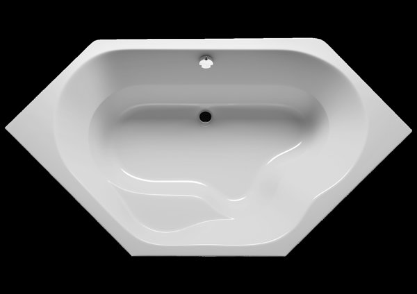 RIHO Winnieg corner bathtub, built-in, 2-seater, 145x145x47,5cm, 225 liters, white, B010001005