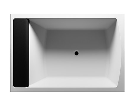 RIHO Savona rectangular bathtub, built-in, 2-seater, 190x130x48cm, 370 liters, white, B065001005