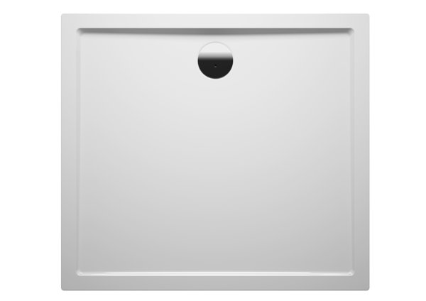 RIHO Zurich rectangular shower tray, shiny white, drain 90mm, mounting on floor, D0010