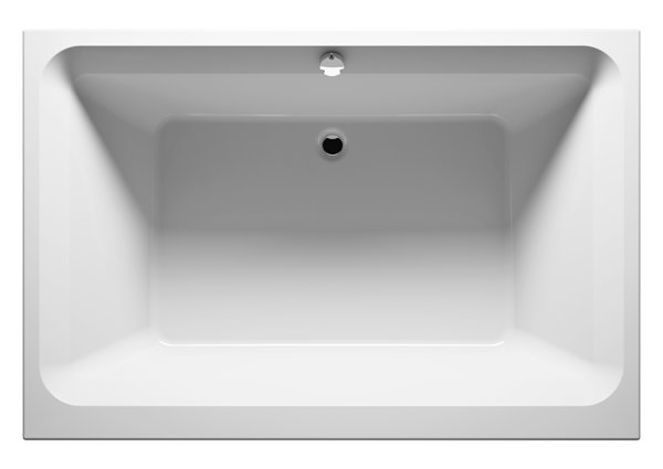 RIHO Castello rectangular bathtub, built-in, 2-seater, 180x120x51cm, 335 liters, white, B064001005